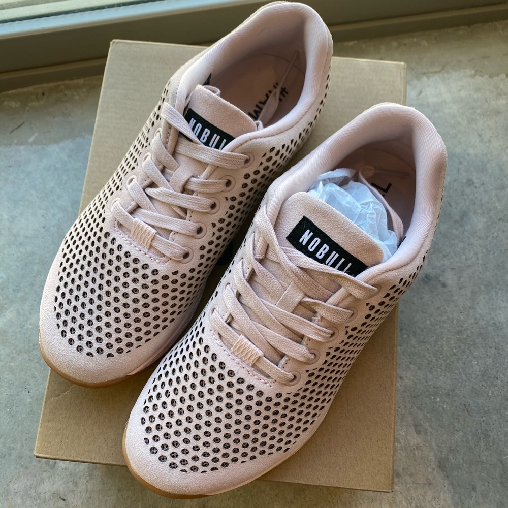 NOBULL Blush suede trainers